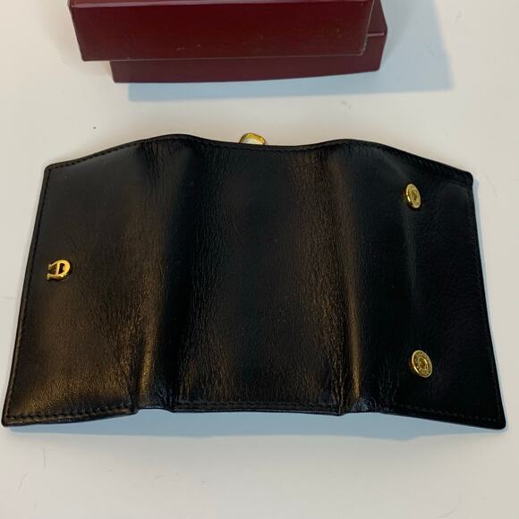 Etienne Aigner Vintage Tri Fold Key Holder Black Leather Never Used - Picture 5 of 7
